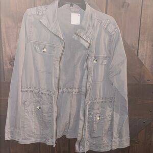 SO Women's Light Gray Utility Jacket